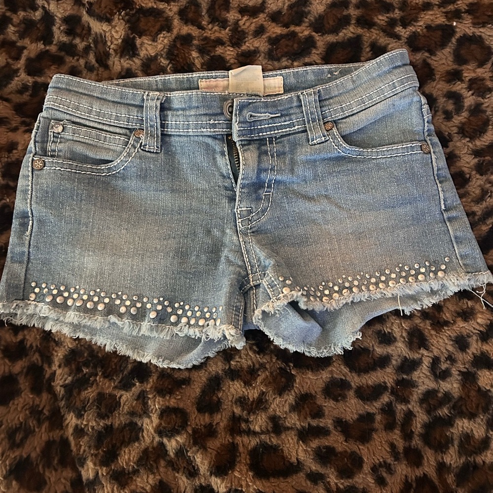 Vintage gemstone low rise denim shorts free planet